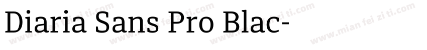 Diaria Sans Pro Blac字体转换